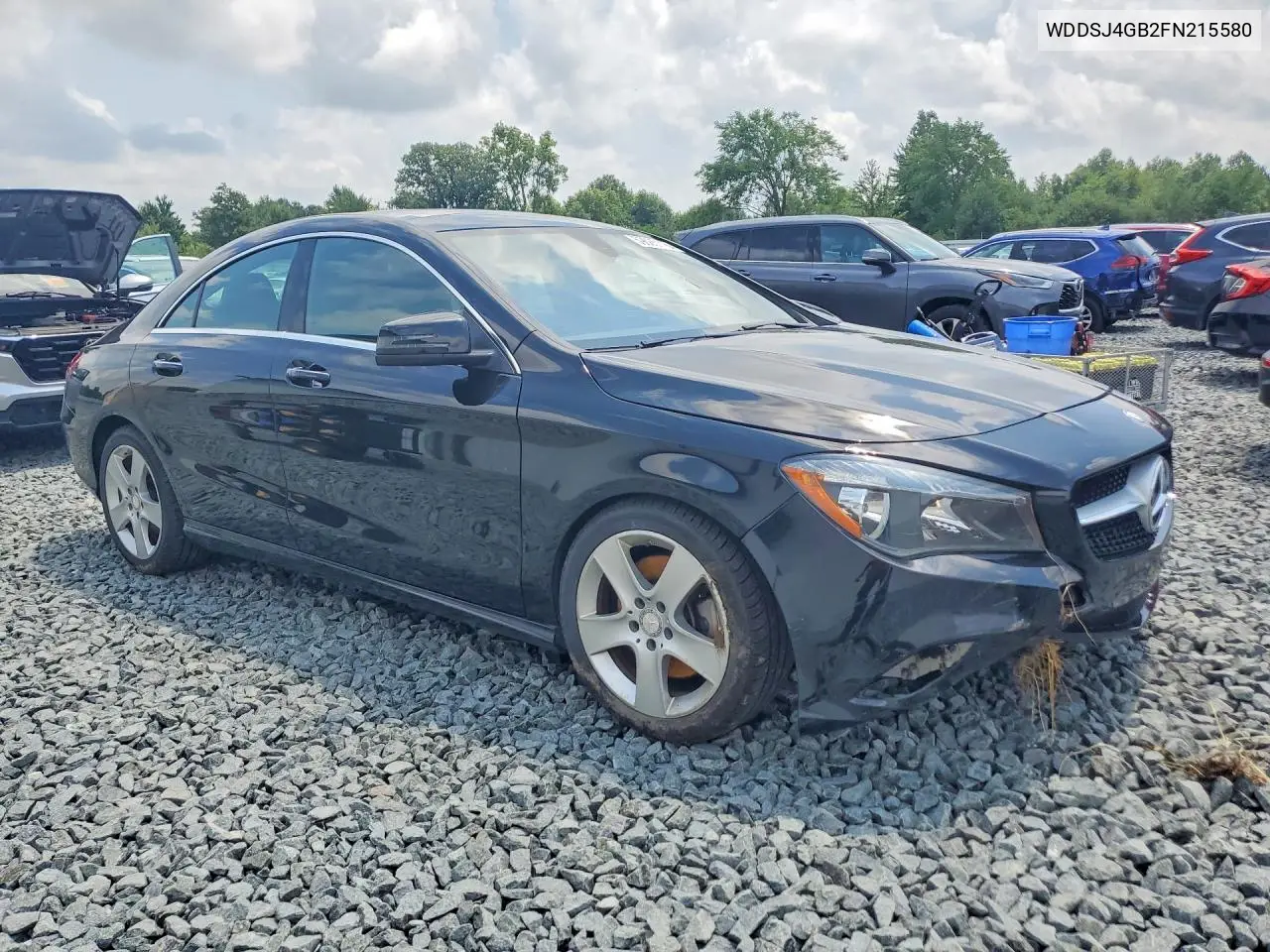 2015 Mercedes-Benz Cla 250 4Matic VIN: WDDSJ4GB2FN215580 Lot: 59685116