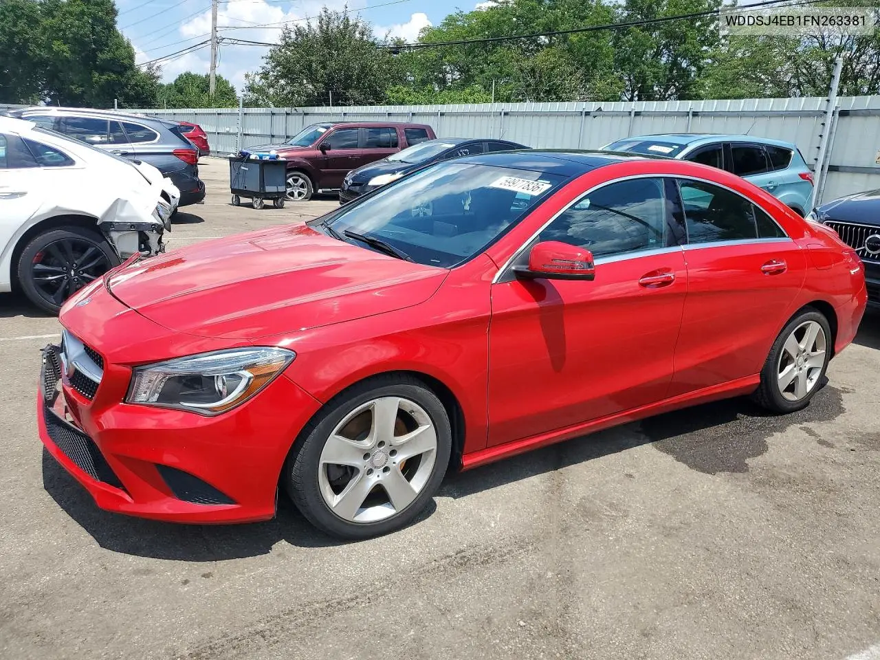 2015 Mercedes-Benz Cla 250 VIN: WDDSJ4EB1FN263381 Lot: 59977836