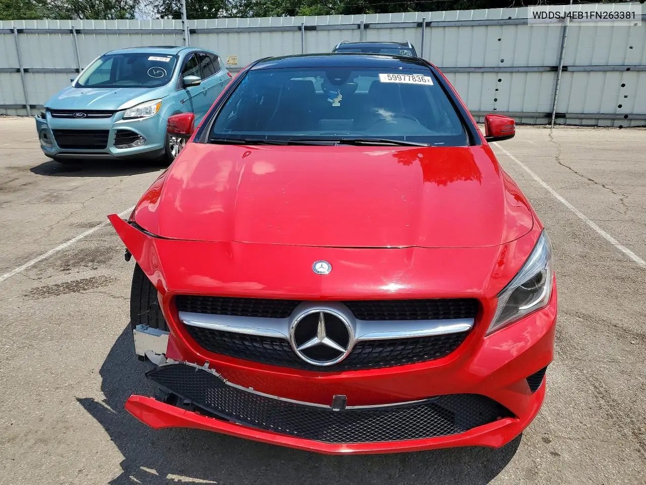 2015 Mercedes-Benz Cla 250 VIN: WDDSJ4EB1FN263381 Lot: 59977836