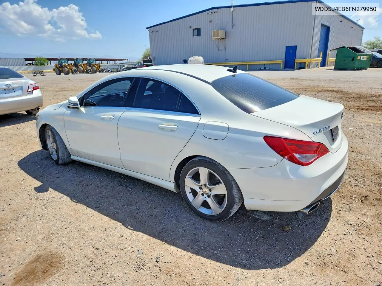 2015 Mercedes-Benz Cla 250 VIN: WDDSJ4EB6FN279950 Lot: 60229396