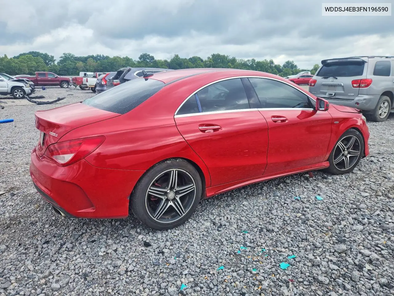 2015 Merz Cla 250 VIN: WDDSJ4EB3FN196590 Lot: 60406476