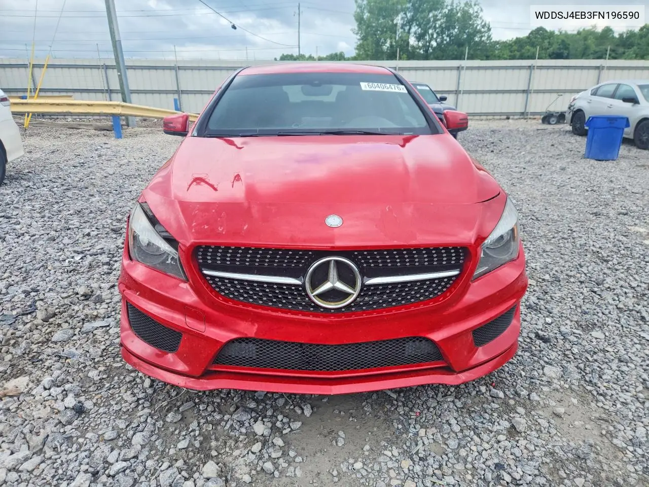 2015 Merz Cla 250 VIN: WDDSJ4EB3FN196590 Lot: 60406476