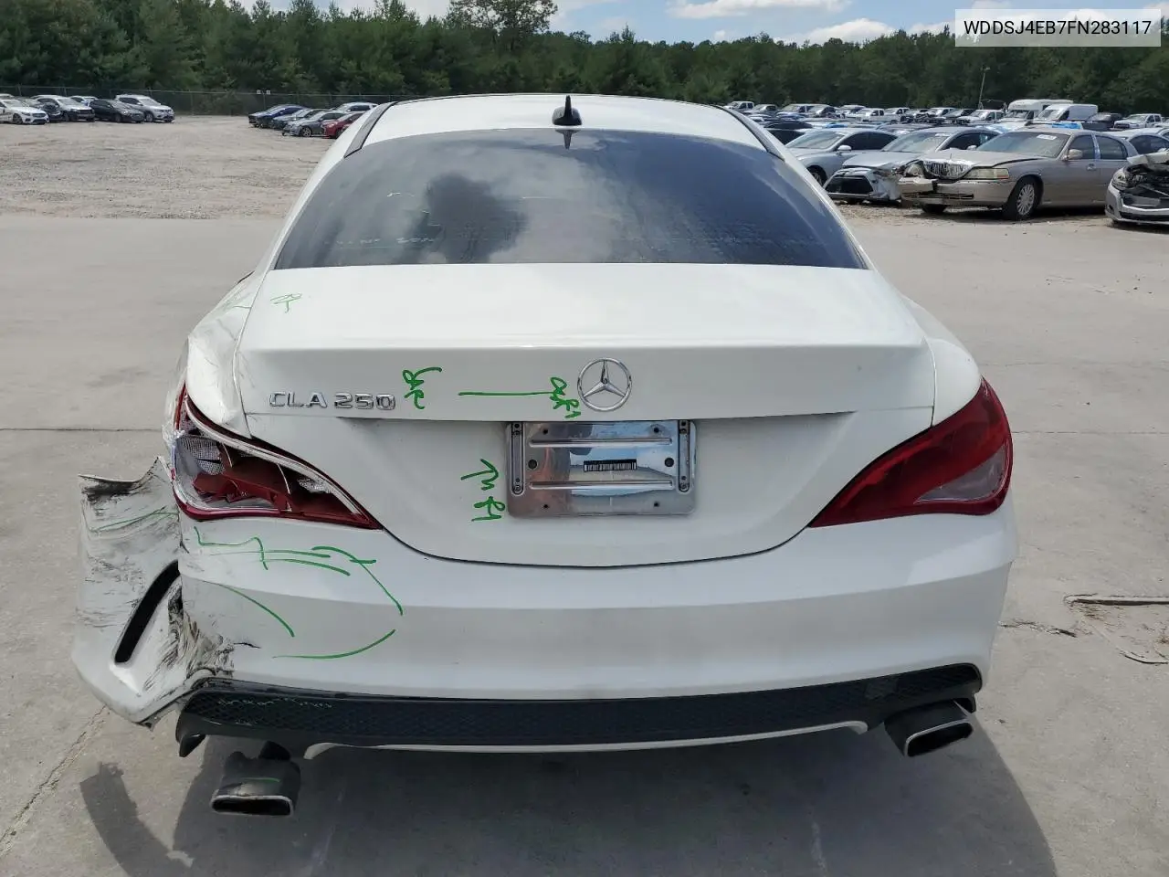 WDDSJ4EB7FN283117 2015 Mercedes-Benz Cla 250