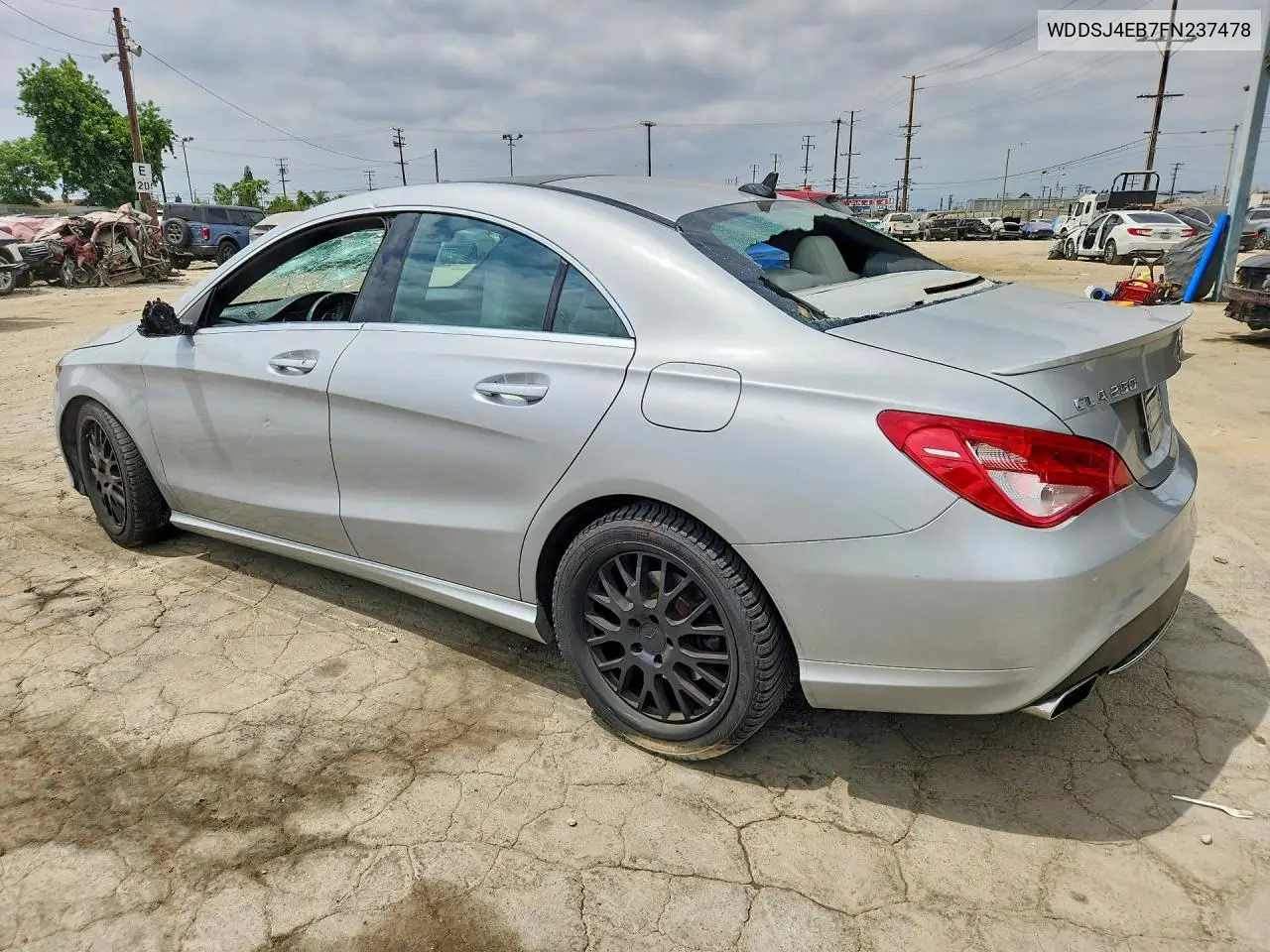2015 Mercedes-Benz Cla 250 VIN: WDDSJ4EB7FN237478 Lot: 85994415