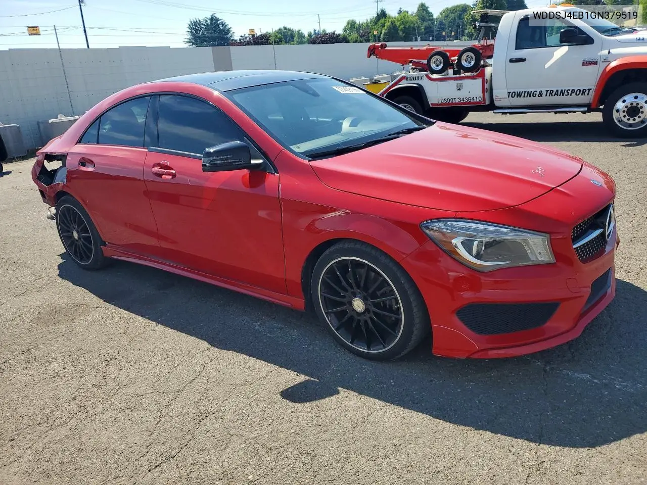 2016 Mercedes-Benz Cla 250 VIN: WDDSJ4EB1GN379519 Lot: 57409196