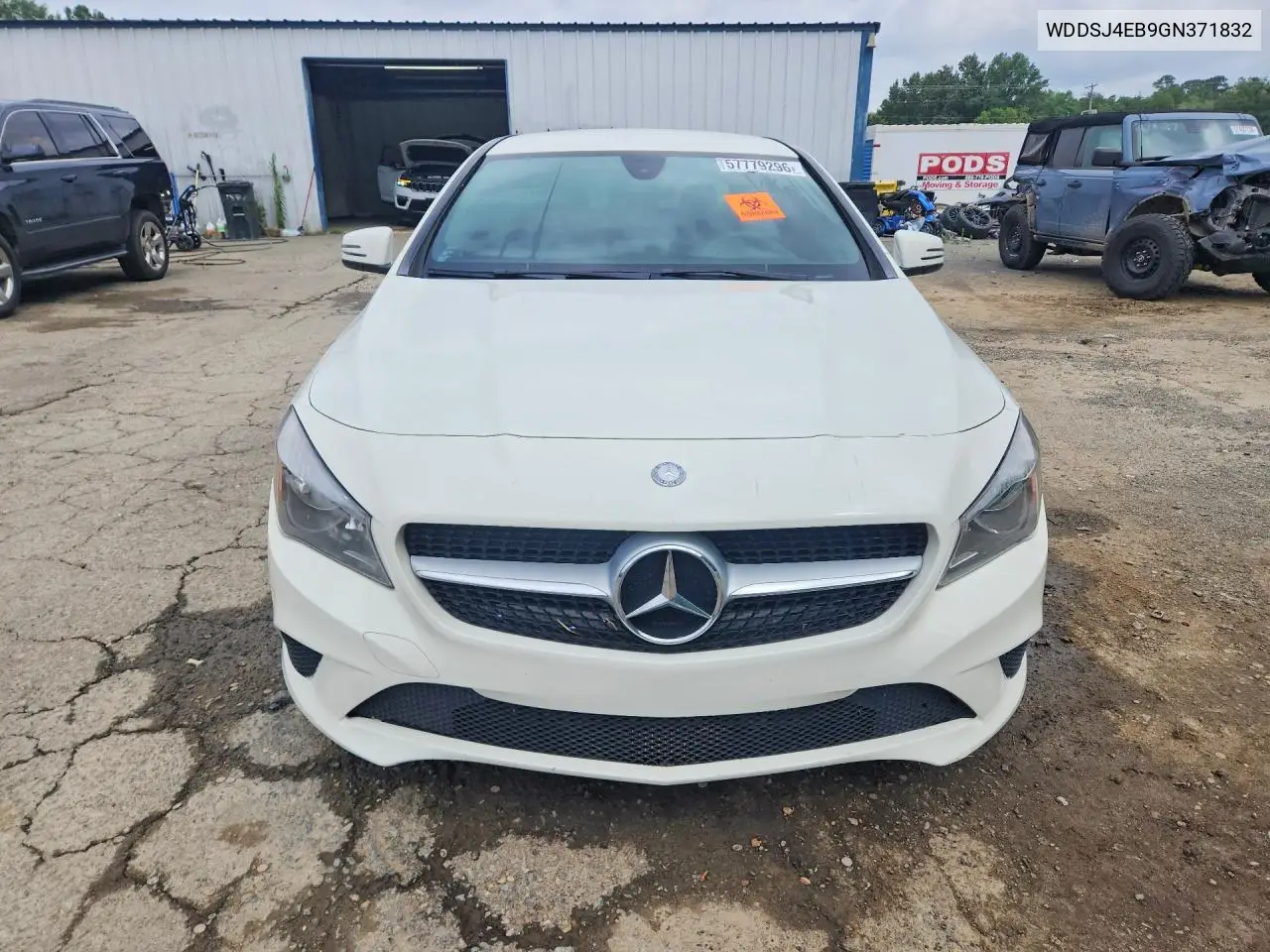 2016 Mercedes-Benz Cla 250 VIN: WDDSJ4EB9GN371832 Lot: 57779296