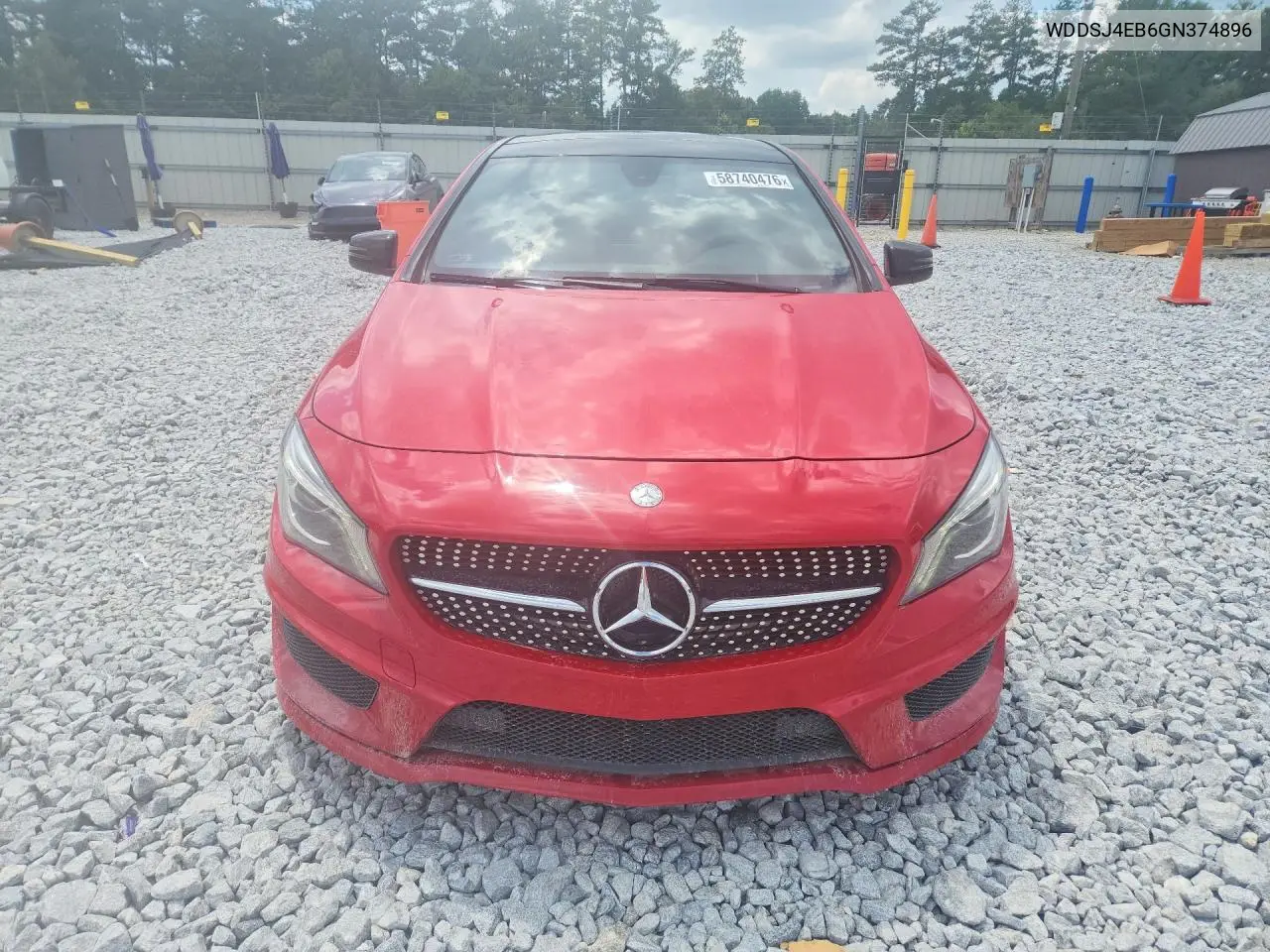 2016 Mercedes-Benz Cla 250 VIN: WDDSJ4EB6GN374896 Lot: 58740476