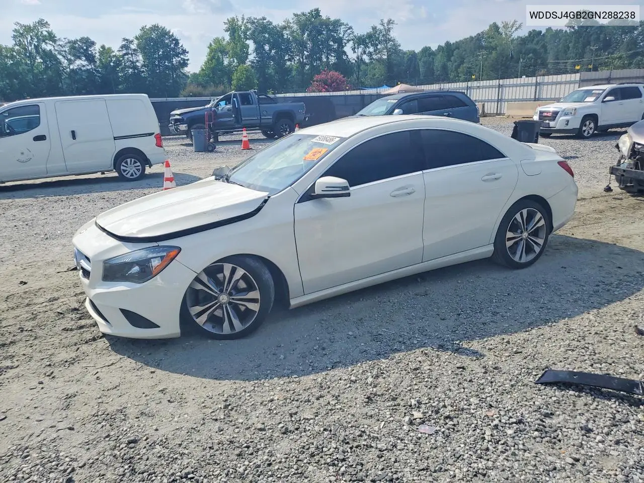 2016 Mercedes-Benz Cla 250 4Matic VIN: WDDSJ4GB2GN288238 Lot: 59386486