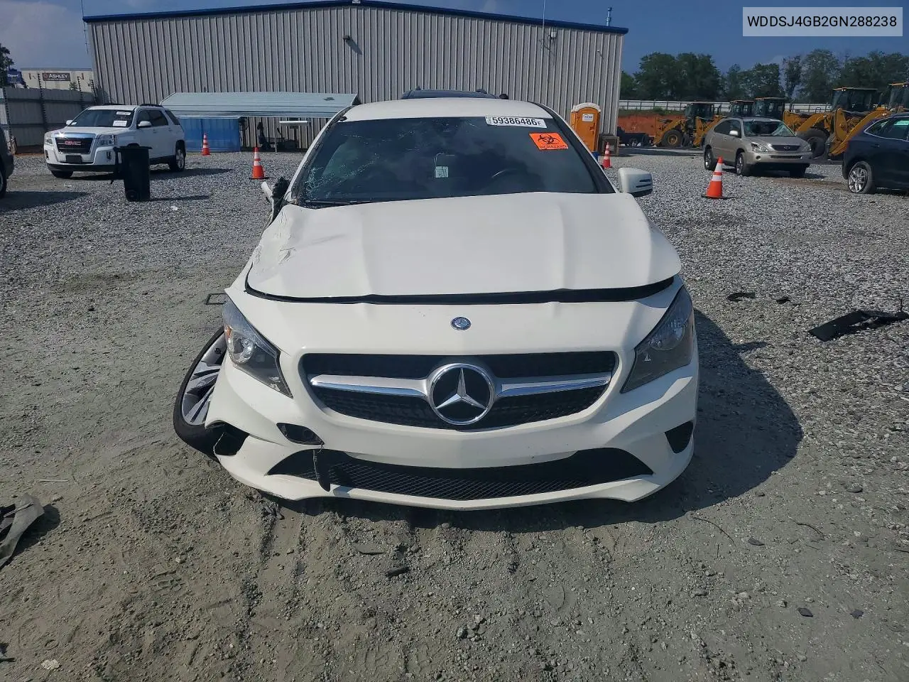 2016 Mercedes-Benz Cla 250 4Matic VIN: WDDSJ4GB2GN288238 Lot: 59386486