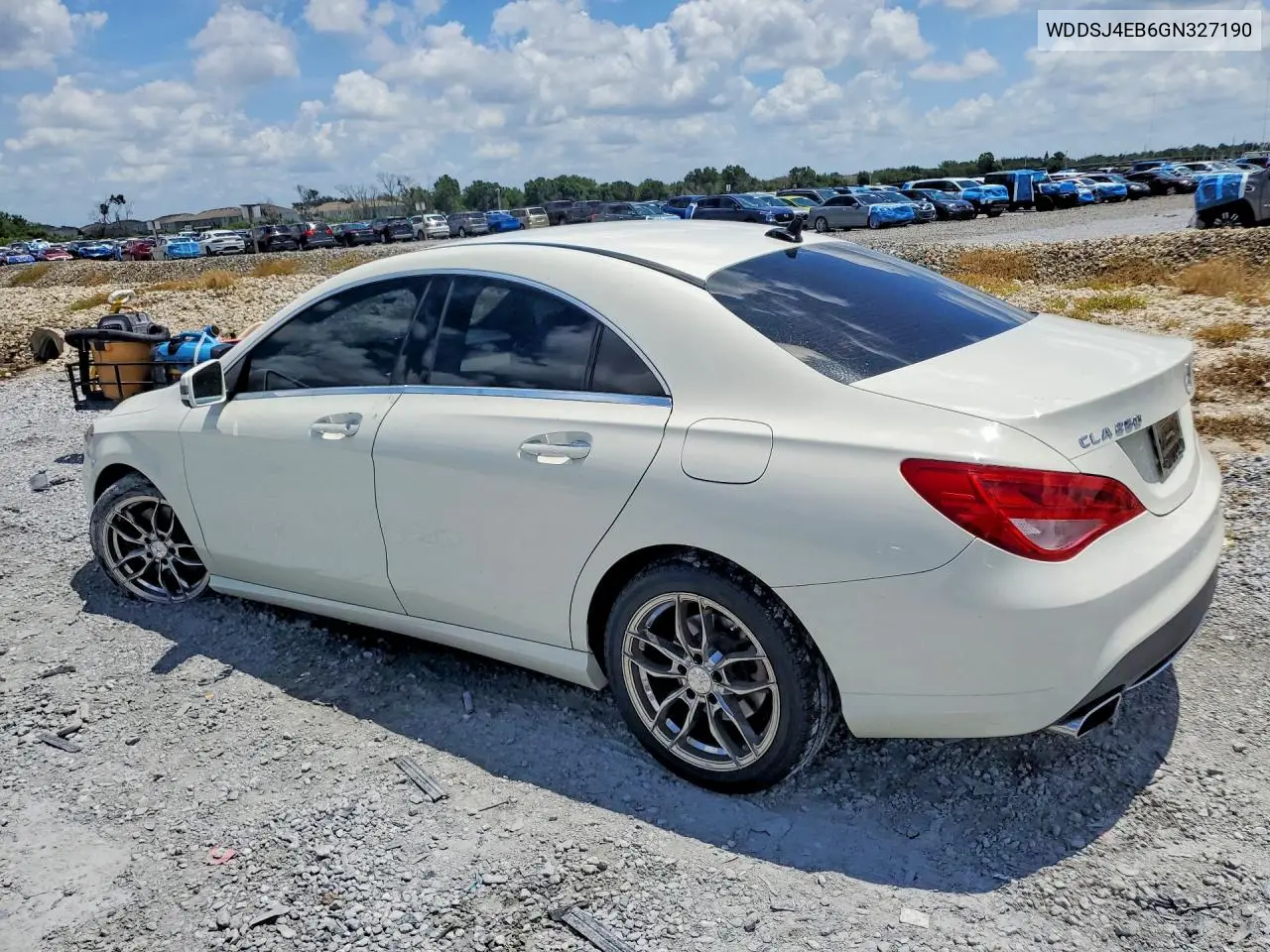 2016 Mercedes-Benz Cla 250 VIN: WDDSJ4EB6GN327190 Lot: 59582786