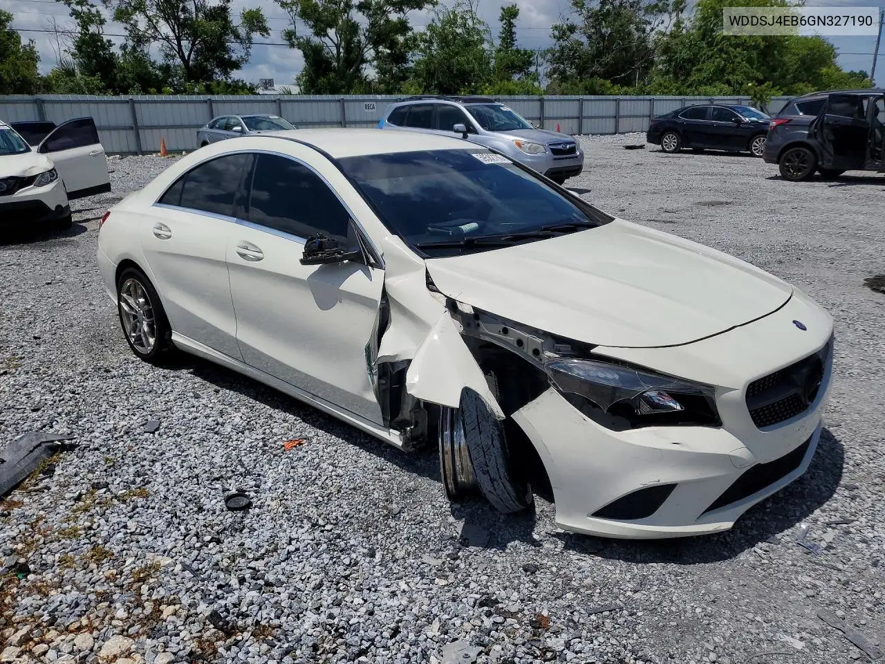 2016 Mercedes-Benz Cla 250 VIN: WDDSJ4EB6GN327190 Lot: 59582786