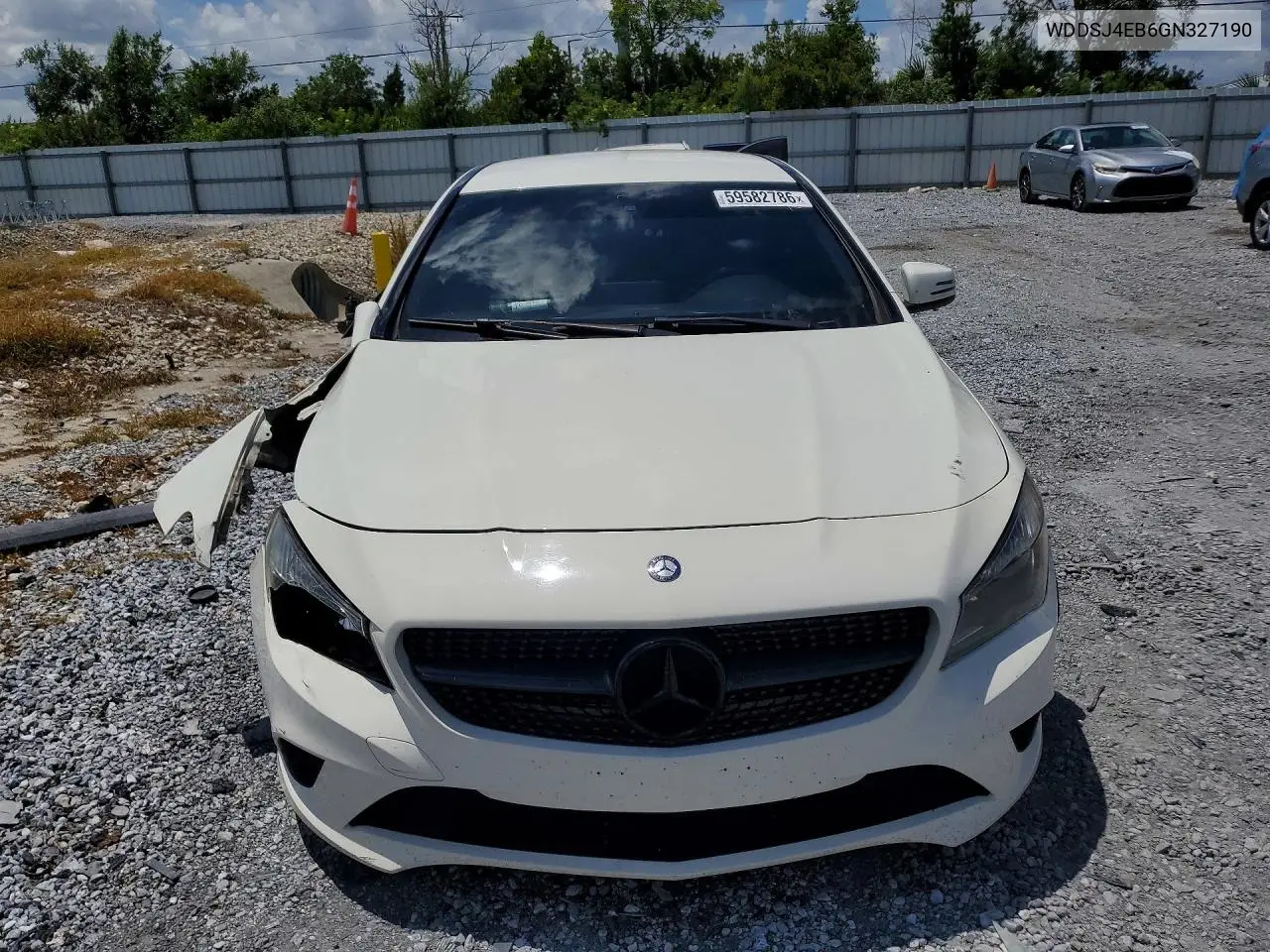 2016 Mercedes-Benz Cla 250 VIN: WDDSJ4EB6GN327190 Lot: 59582786