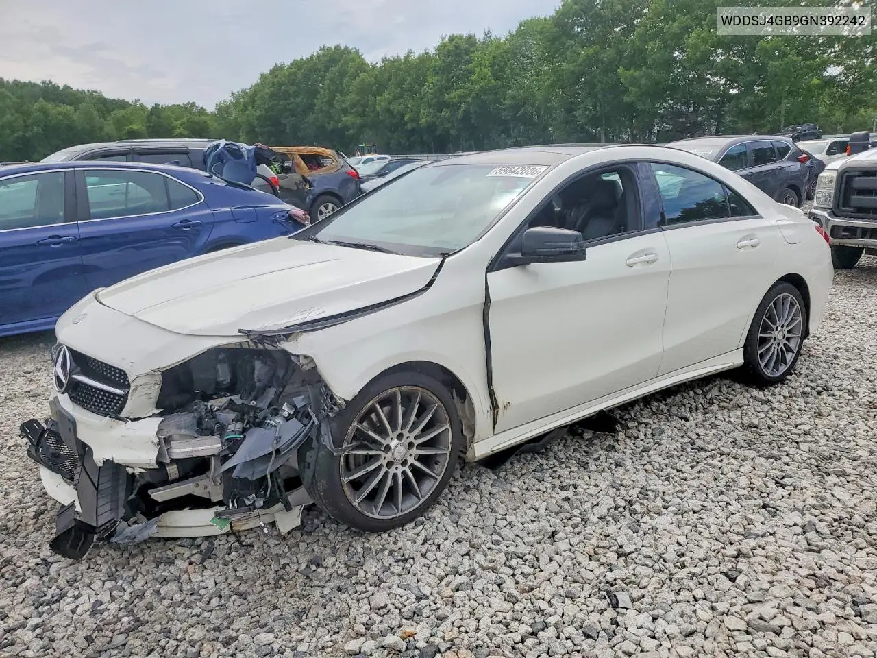 2016 Mercedes-Benz Cla 250 4Matic VIN: WDDSJ4GB9GN392242 Lot: 59842086