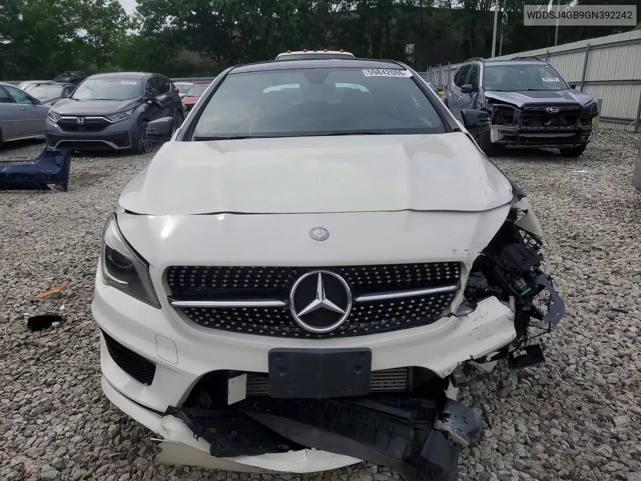 2016 Mercedes-Benz Cla 250 4Matic VIN: WDDSJ4GB9GN392242 Lot: 59842086
