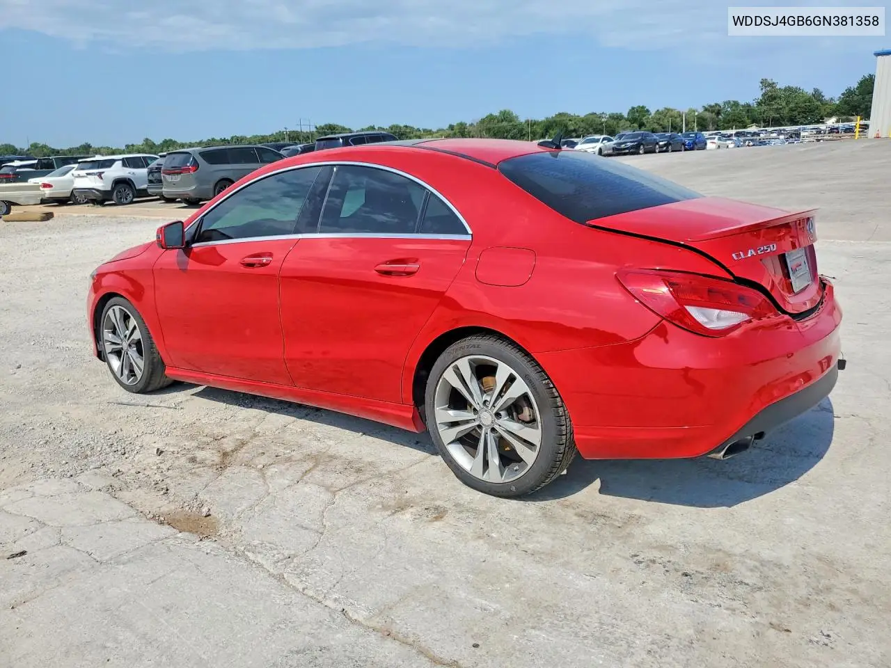 2016 Mercedes-Benz Cla 250 4Matic VIN: WDDSJ4GB6GN381358 Lot: 60159176