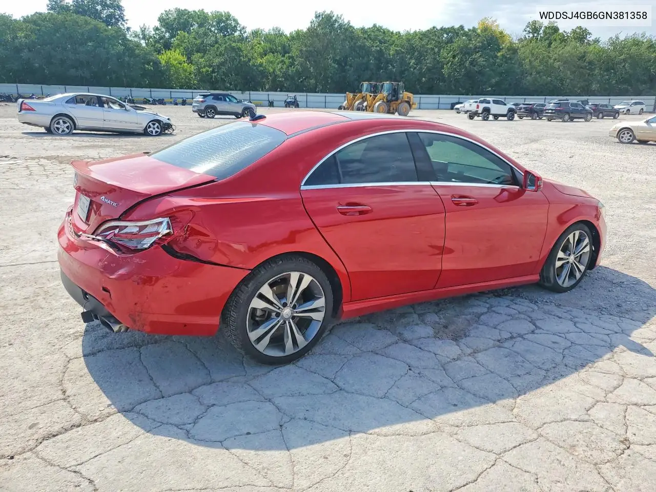 2016 Mercedes-Benz Cla 250 4Matic VIN: WDDSJ4GB6GN381358 Lot: 60159176