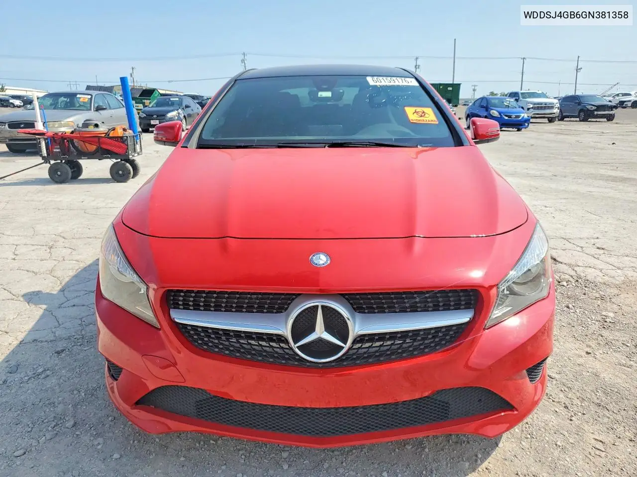 2016 Mercedes-Benz Cla 250 4Matic VIN: WDDSJ4GB6GN381358 Lot: 60159176