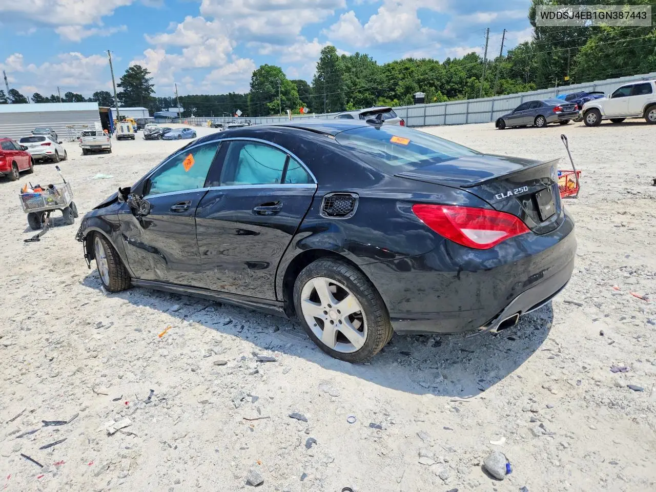 2016 Mercedes-Benz Cla 250 VIN: WDDSJ4EB1GN387443 Lot: 60190716