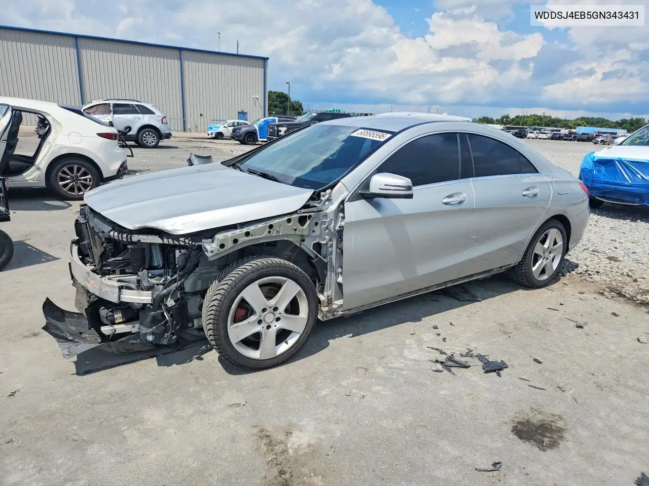 2016 Mercedes-Benz Cla 250 VIN: WDDSJ4EB5GN343431 Lot: 60895596