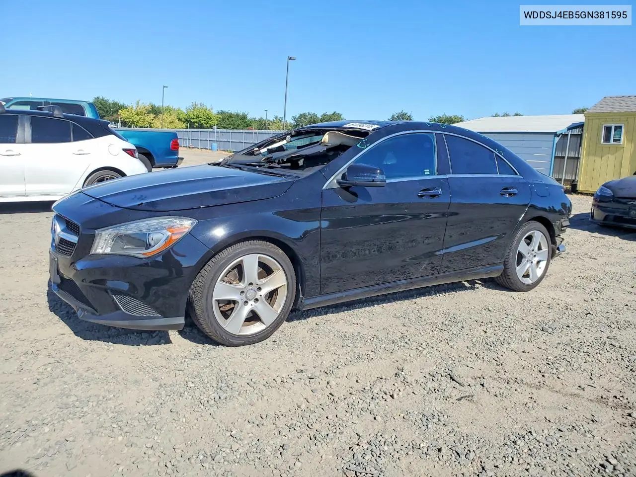 2016 Mercedes-Benz Cla 250 VIN: WDDSJ4EB5GN381595 Lot: 61096266