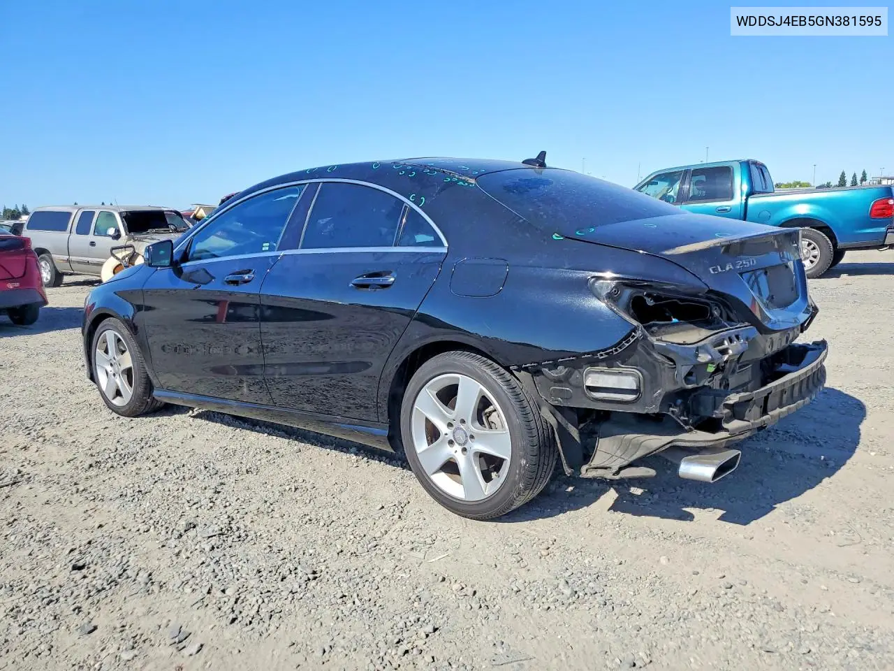 2016 Mercedes-Benz Cla 250 VIN: WDDSJ4EB5GN381595 Lot: 61096266