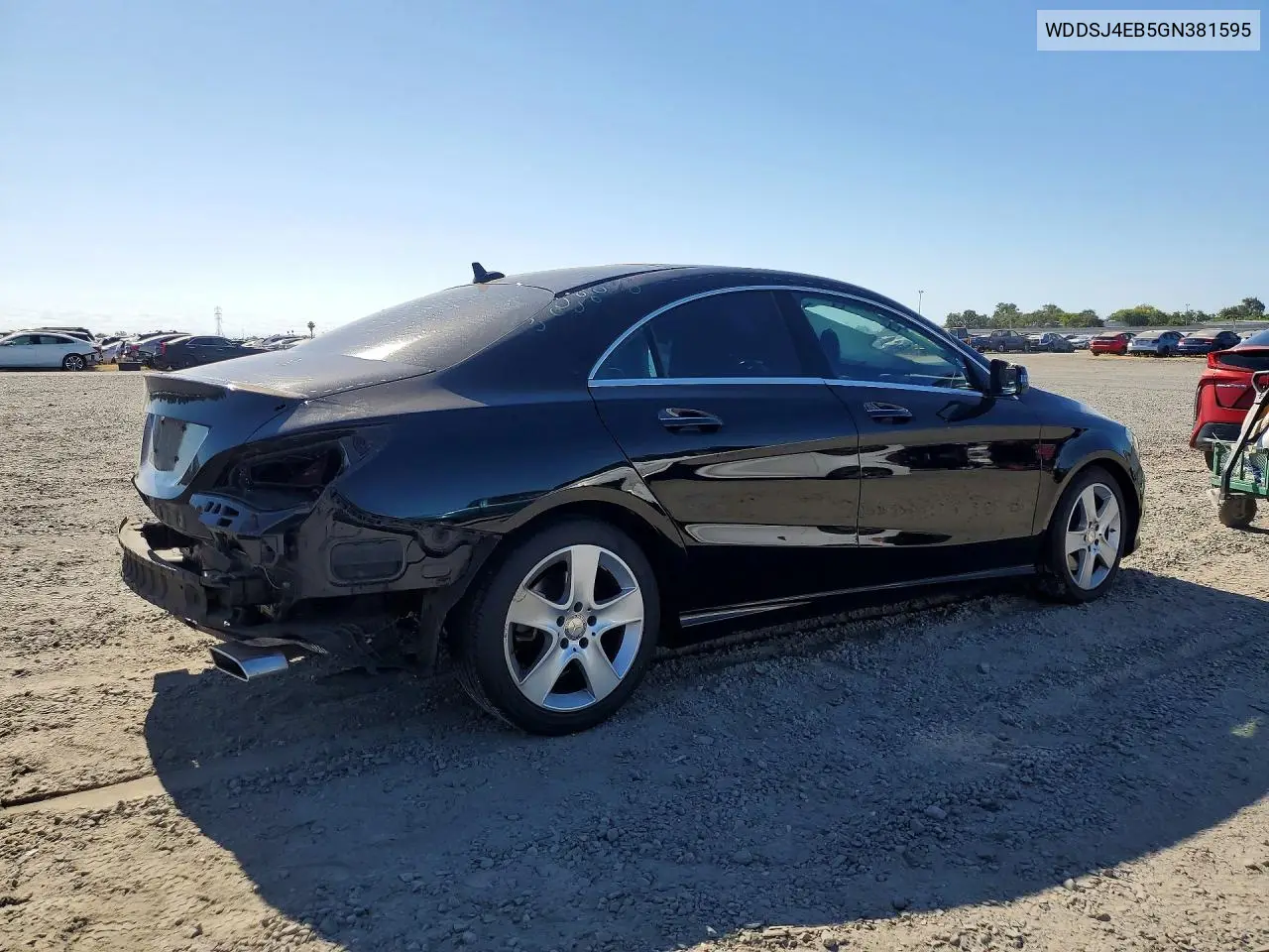 2016 Mercedes-Benz Cla 250 VIN: WDDSJ4EB5GN381595 Lot: 61096266