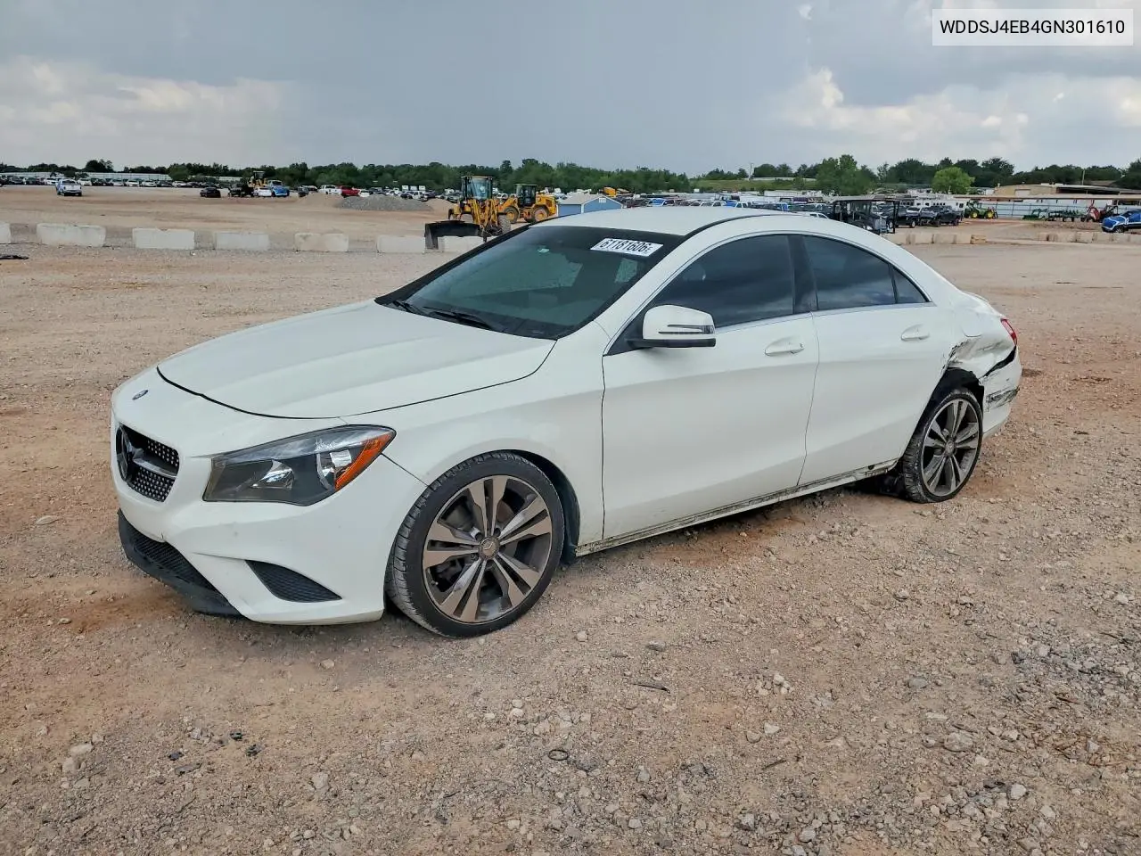 2016 Mercedes-Benz Cla 250 VIN: WDDSJ4EB4GN301610 Lot: 61181606