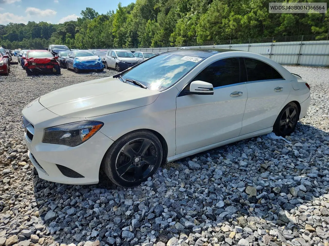 2016 Mercedes-Benz Cla 250 4Matic VIN: WDDSJ4GB0GN366564 Lot: 61505706