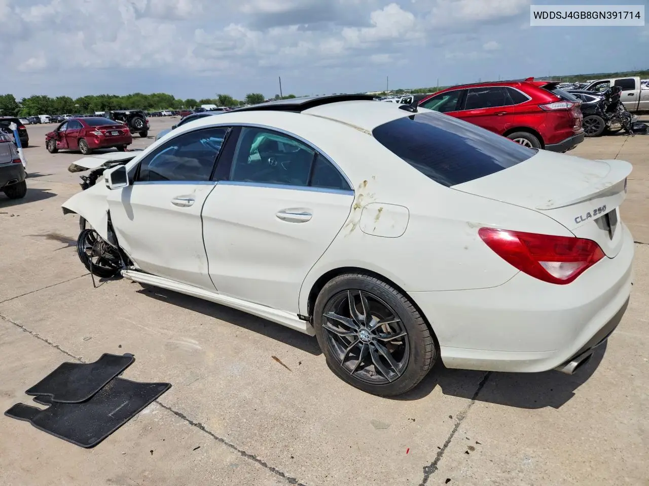 2016 Mercedes-Benz Cla 250 4Matic VIN: WDDSJ4GB8GN391714 Lot: 61531696