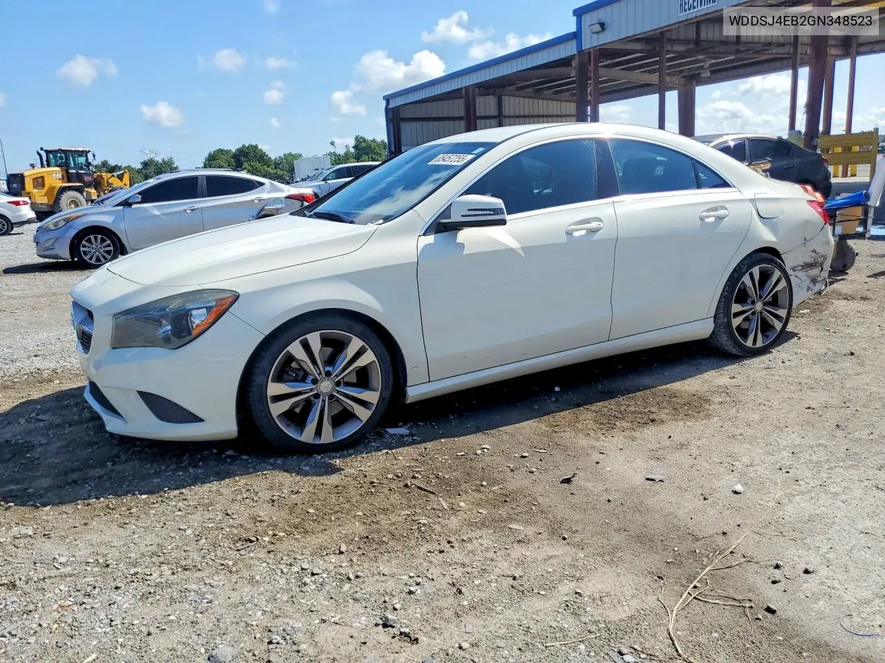 2016 Mercedes-Benz Cla 250 VIN: WDDSJ4EB2GN348523 Lot: 85457255