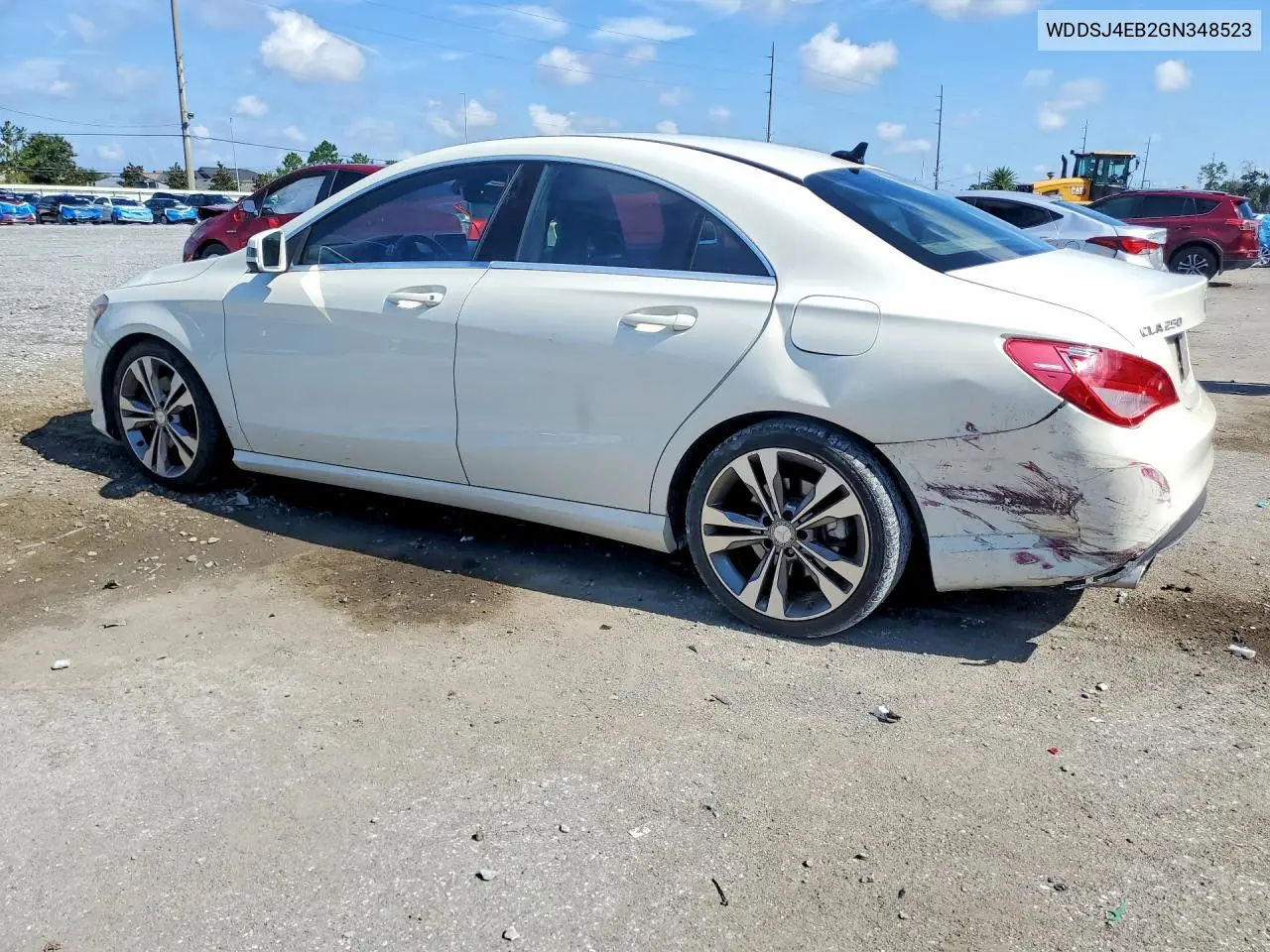 2016 Mercedes-Benz Cla 250 VIN: WDDSJ4EB2GN348523 Lot: 85457255
