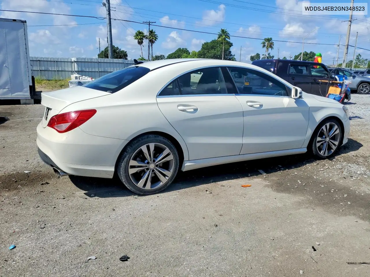 2016 Mercedes-Benz Cla 250 VIN: WDDSJ4EB2GN348523 Lot: 85457255
