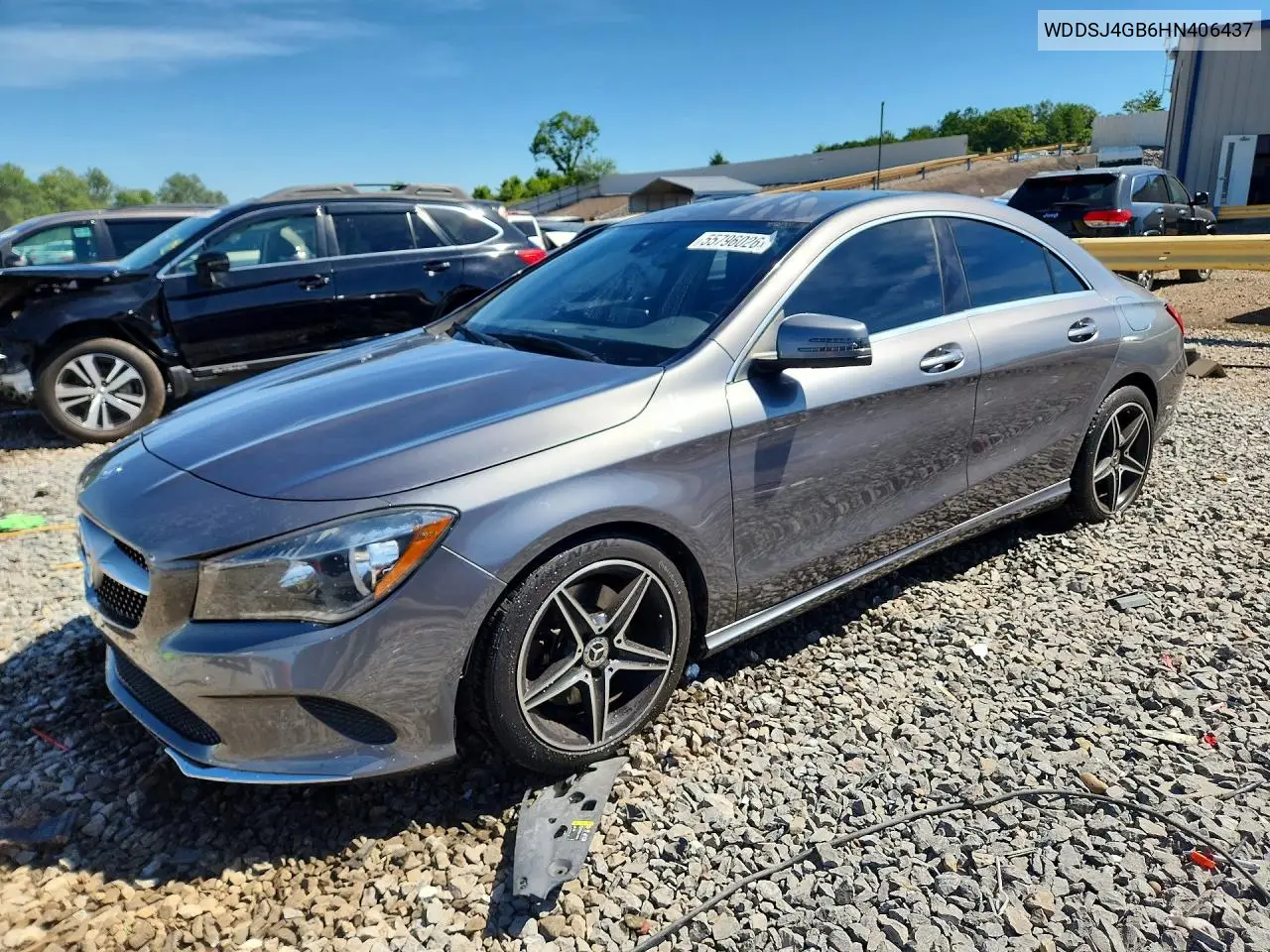 2017 Mercedes-Benz Cla 250 4Matic VIN: WDDSJ4GB6HN406437 Lot: 55796026