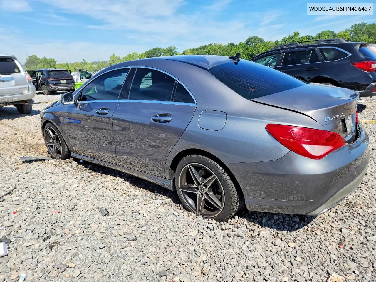 2017 Mercedes-Benz Cla 250 4Matic VIN: WDDSJ4GB6HN406437 Lot: 55796026