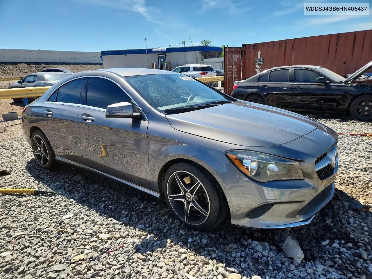 2017 Mercedes-Benz Cla 250 4Matic VIN: WDDSJ4GB6HN406437 Lot: 55796026