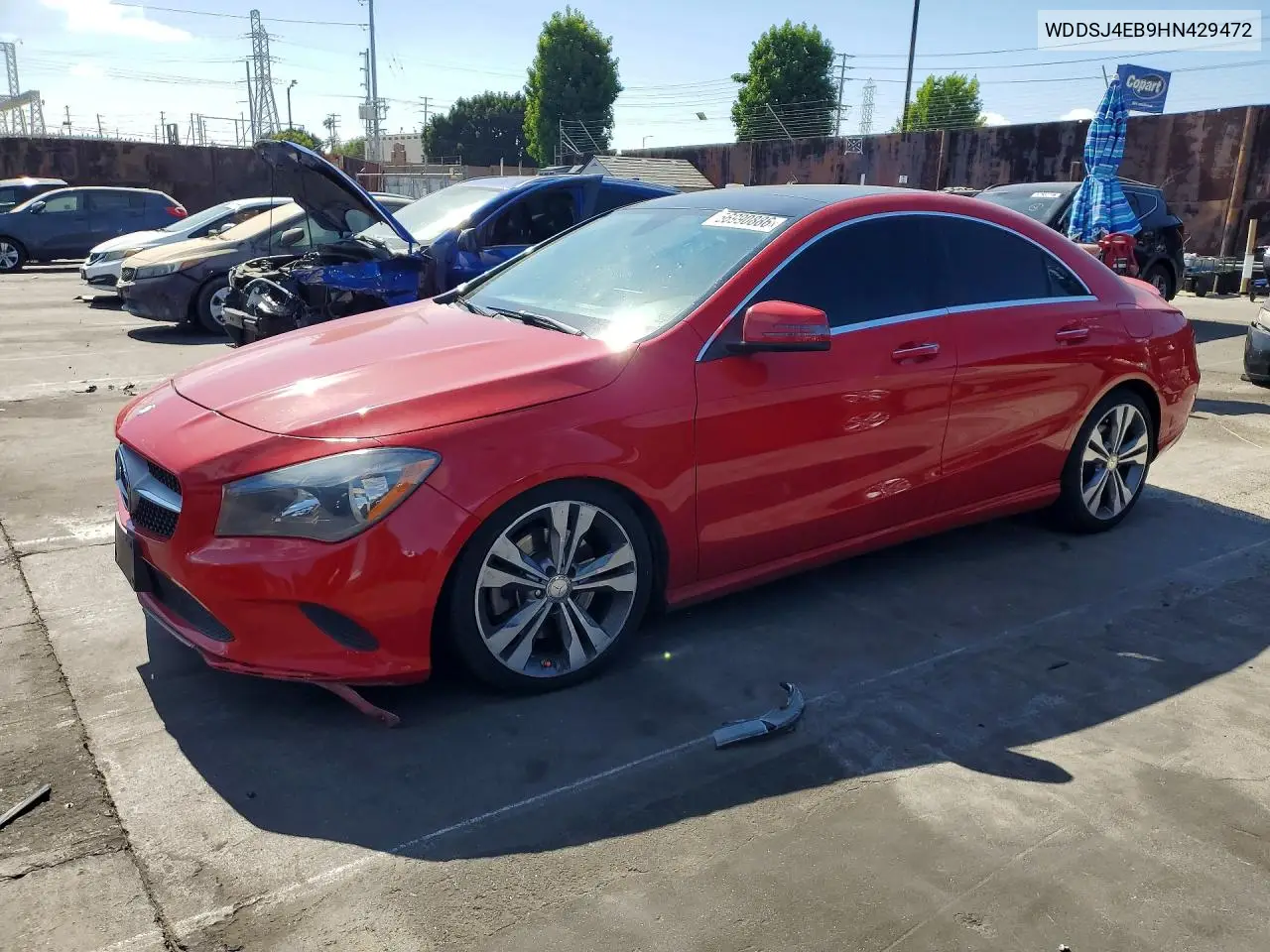 2017 Mercedes-Benz Cla 250 VIN: WDDSJ4EB9HN429472 Lot: 56990886