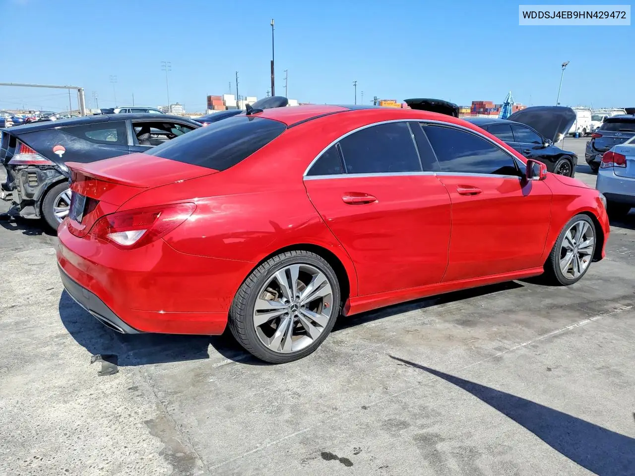 2017 Mercedes-Benz Cla 250 VIN: WDDSJ4EB9HN429472 Lot: 56990886