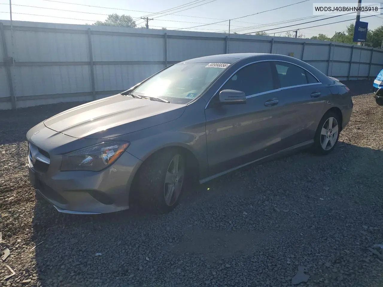 2017 Mercedes-Benz Cla 250 4Matic VIN: WDDSJ4GB6HN405918 Lot: 58956656
