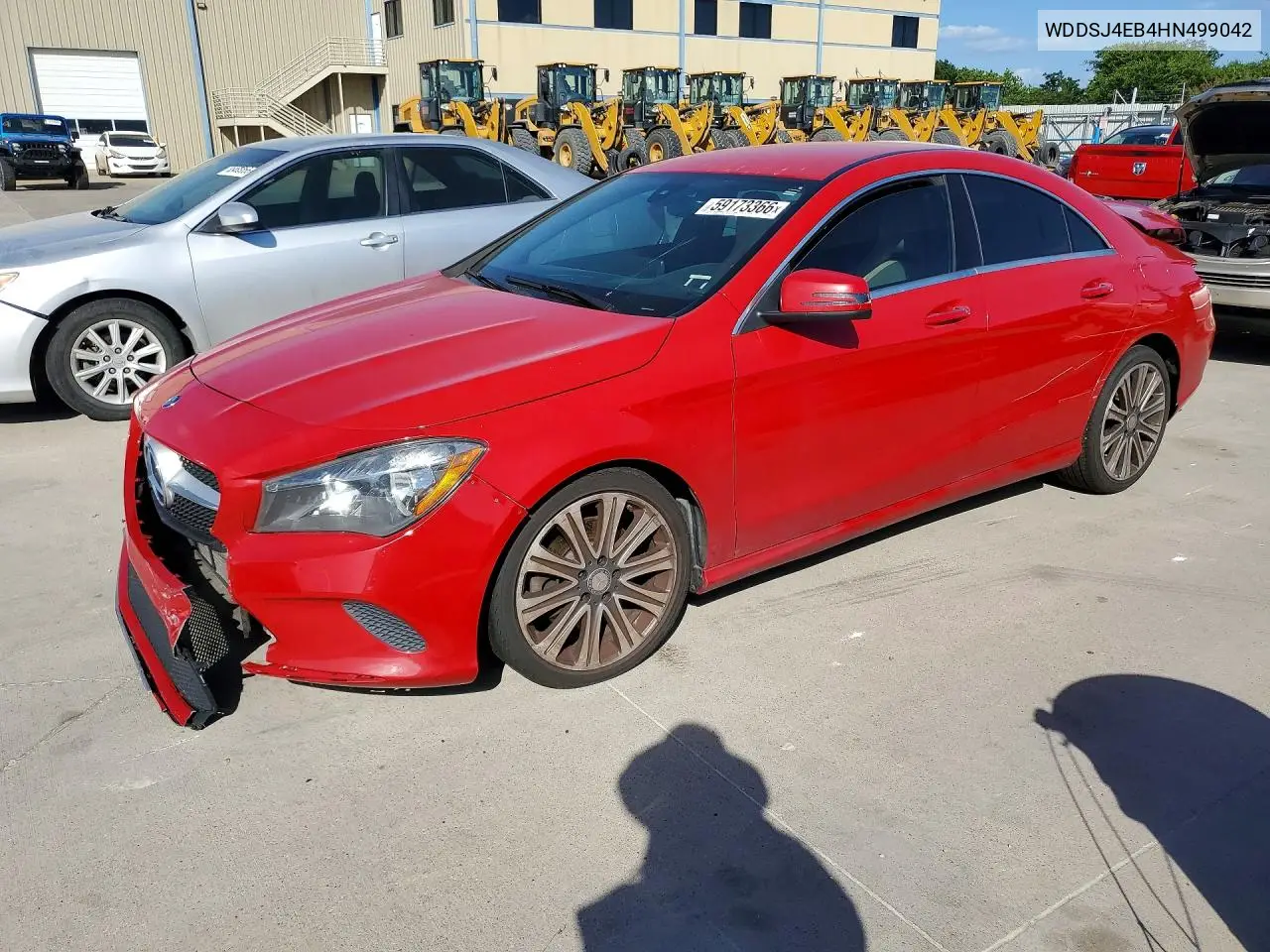 2017 Mercedes-Benz Cla 250 VIN: WDDSJ4EB4HN499042 Lot: 59173366