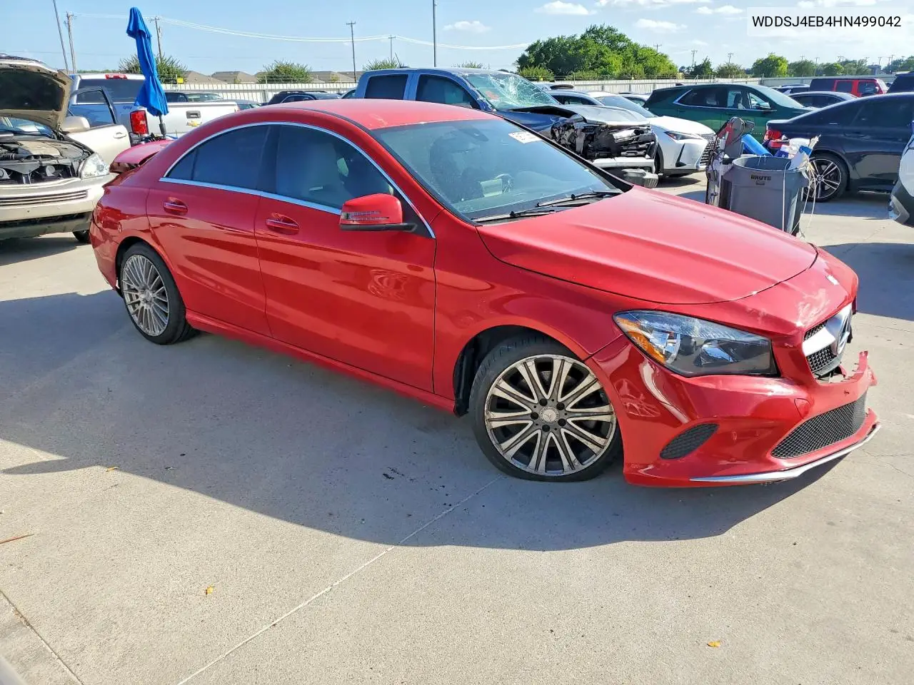 2017 Mercedes-Benz Cla 250 VIN: WDDSJ4EB4HN499042 Lot: 59173366