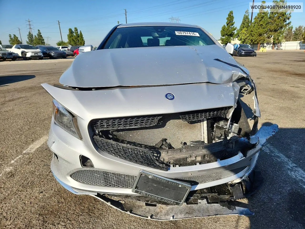 2017 Mercedes-Benz Cla 250 4Matic VIN: WDDSJ4GB7HN498920 Lot: 60797416