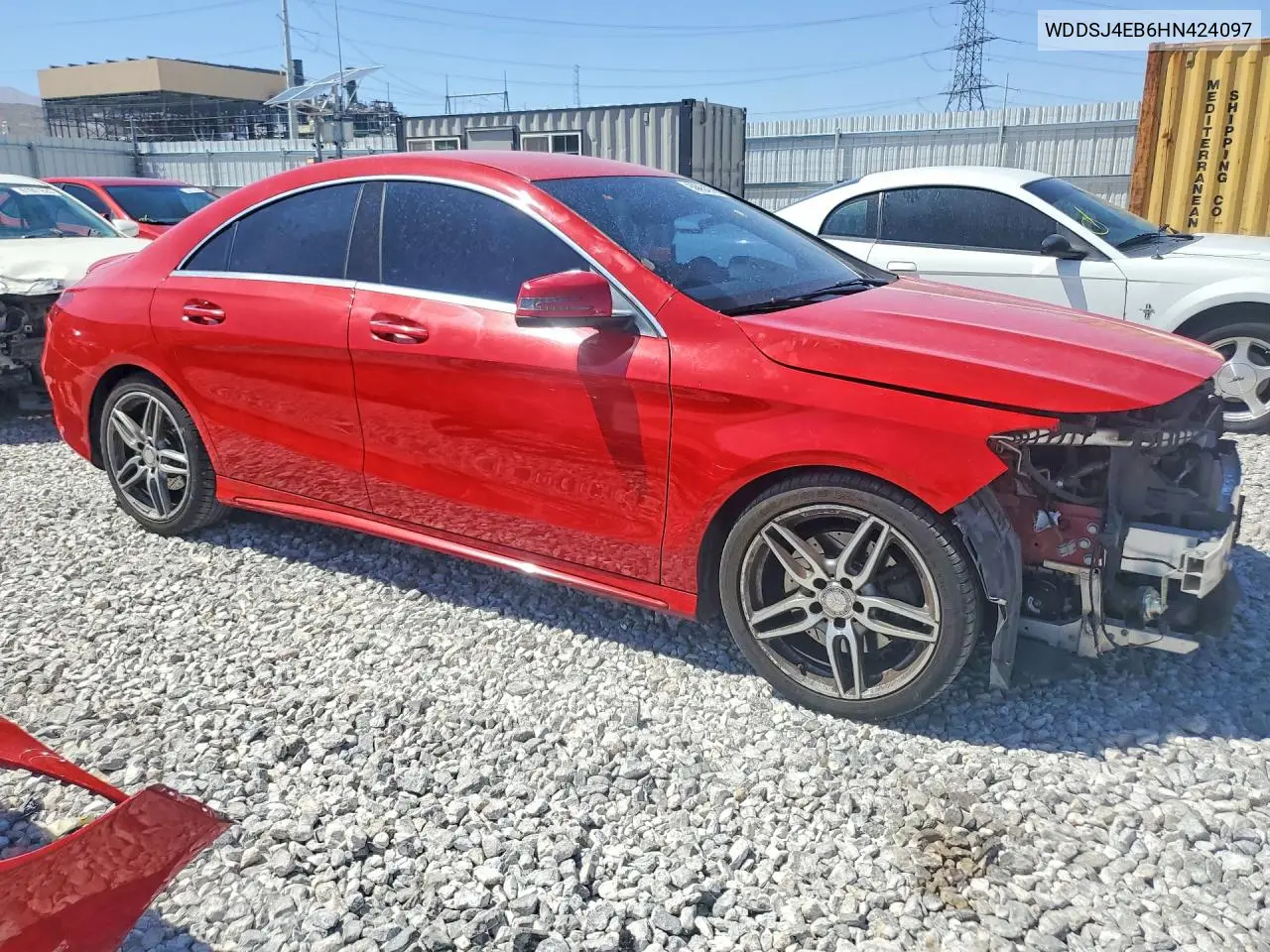 2017 Mercedes-Benz Cla 250 VIN: WDDSJ4EB6HN424097 Lot: 60824976