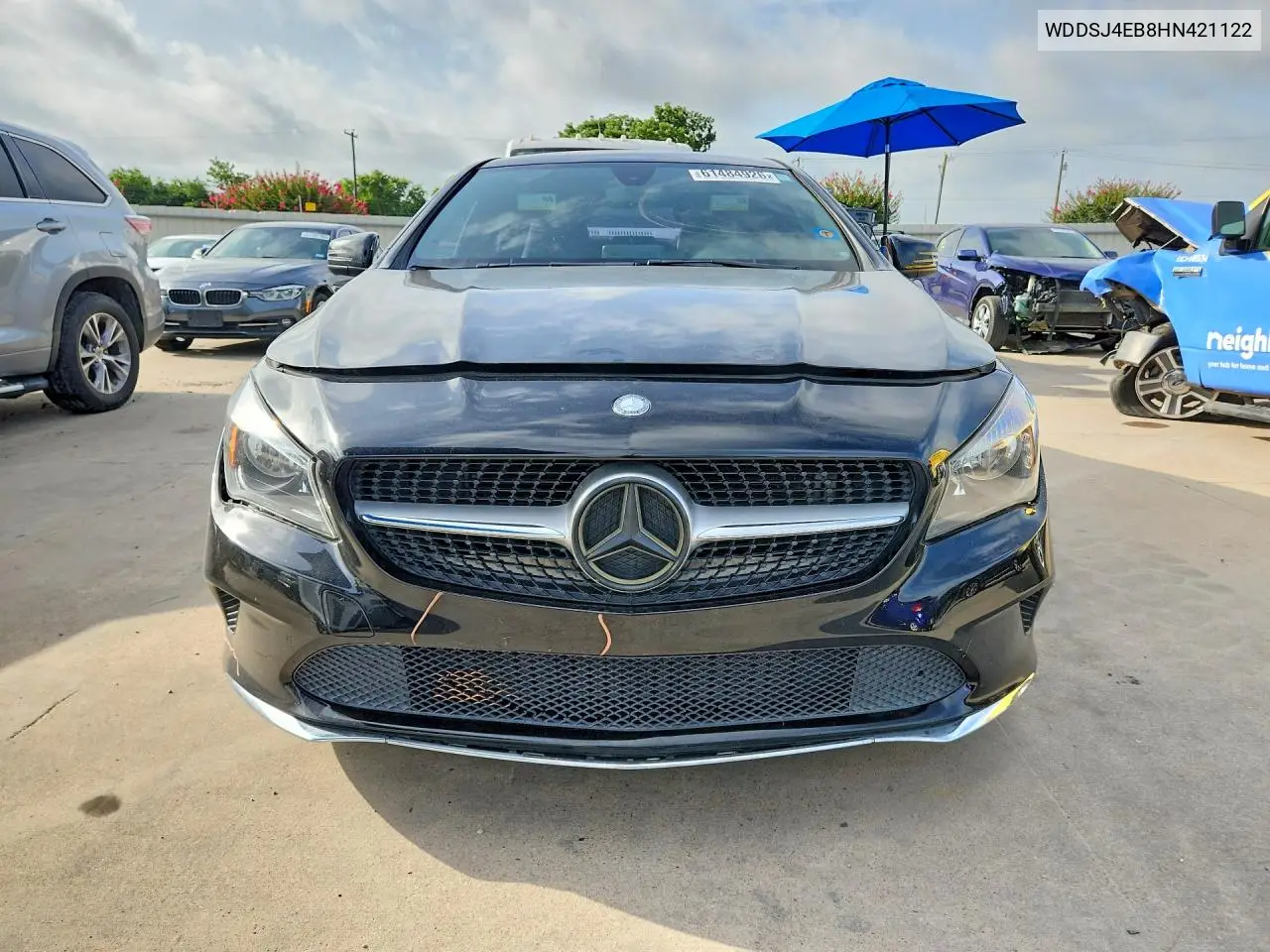 2017 Mercedes-Benz Cla 250 VIN: WDDSJ4EB8HN421122 Lot: 61484926