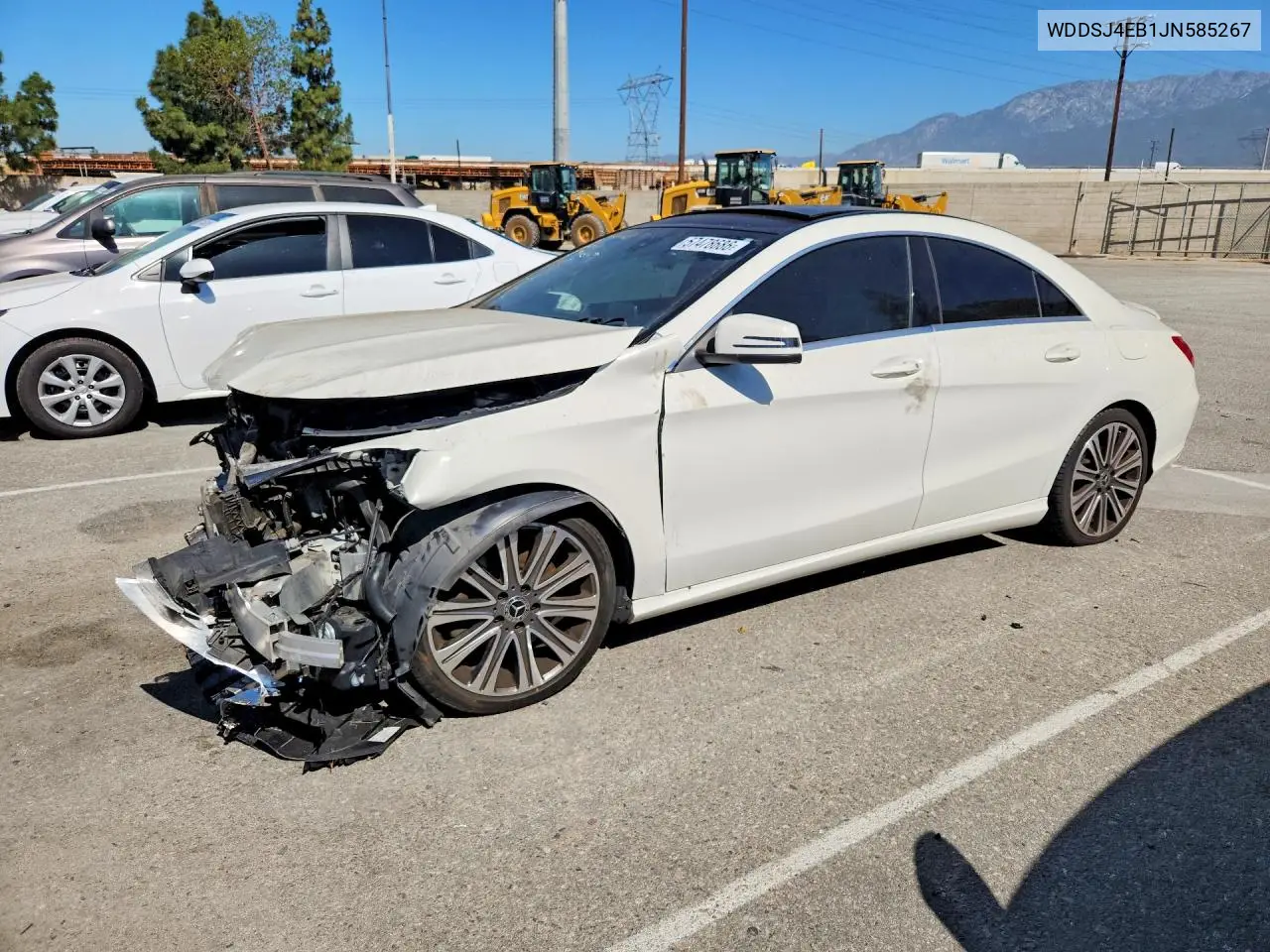 2018 Mercedes-Benz Cla 250 VIN: WDDSJ4EB1JN585267 Lot: 57478686
