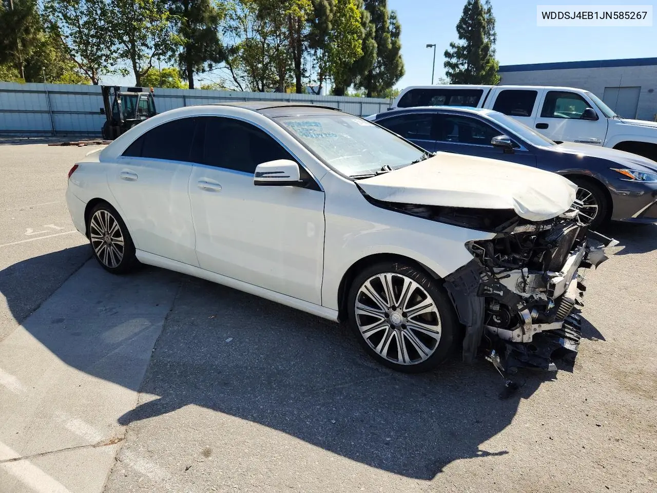 2018 Mercedes-Benz Cla 250 VIN: WDDSJ4EB1JN585267 Lot: 57478686