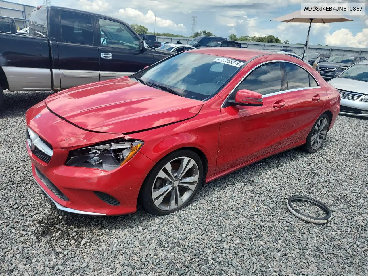 2018 Mercedes-Benz Cla 250 VIN: WDDSJ4EB4JN510367 Lot: 57828276
