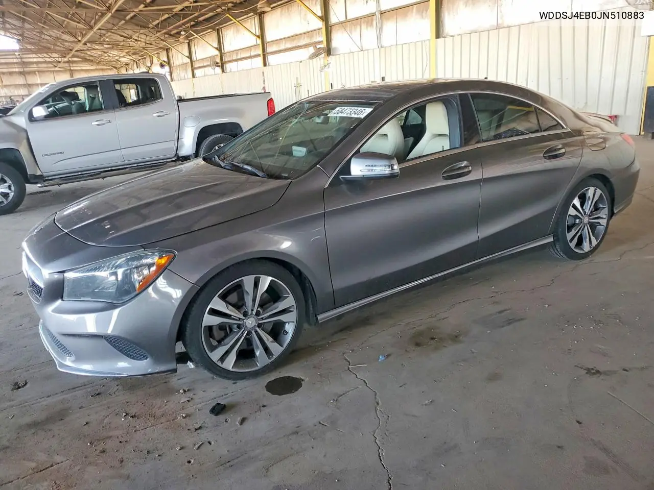 2018 Mercedes-Benz Cla 250 VIN: WDDSJ4EB0JN510883 Lot: 58473346