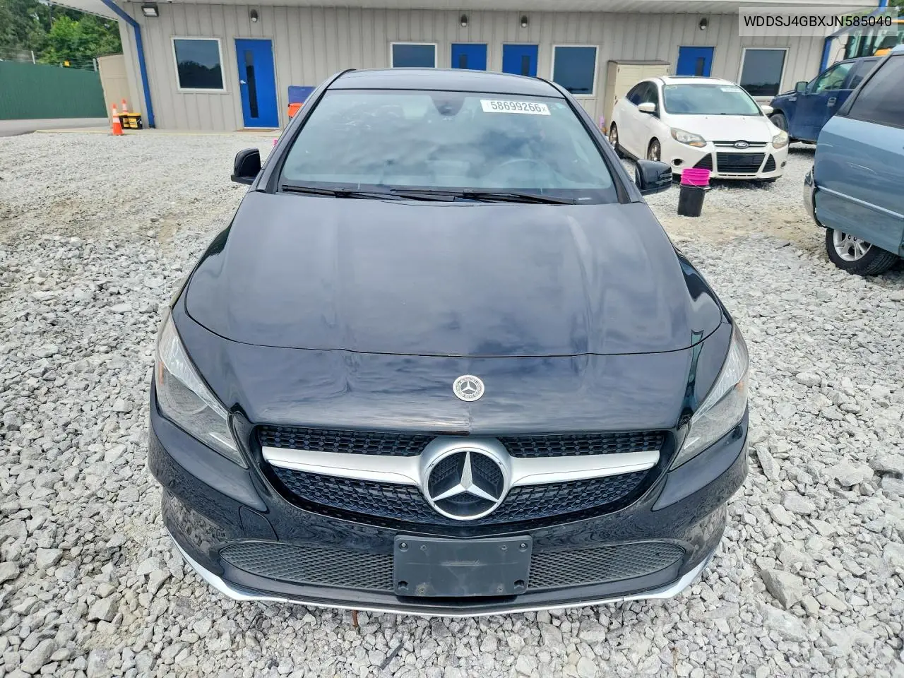 2018 Mercedes-Benz Cla 250 4Matic VIN: WDDSJ4GBXJN585040 Lot: 58699266