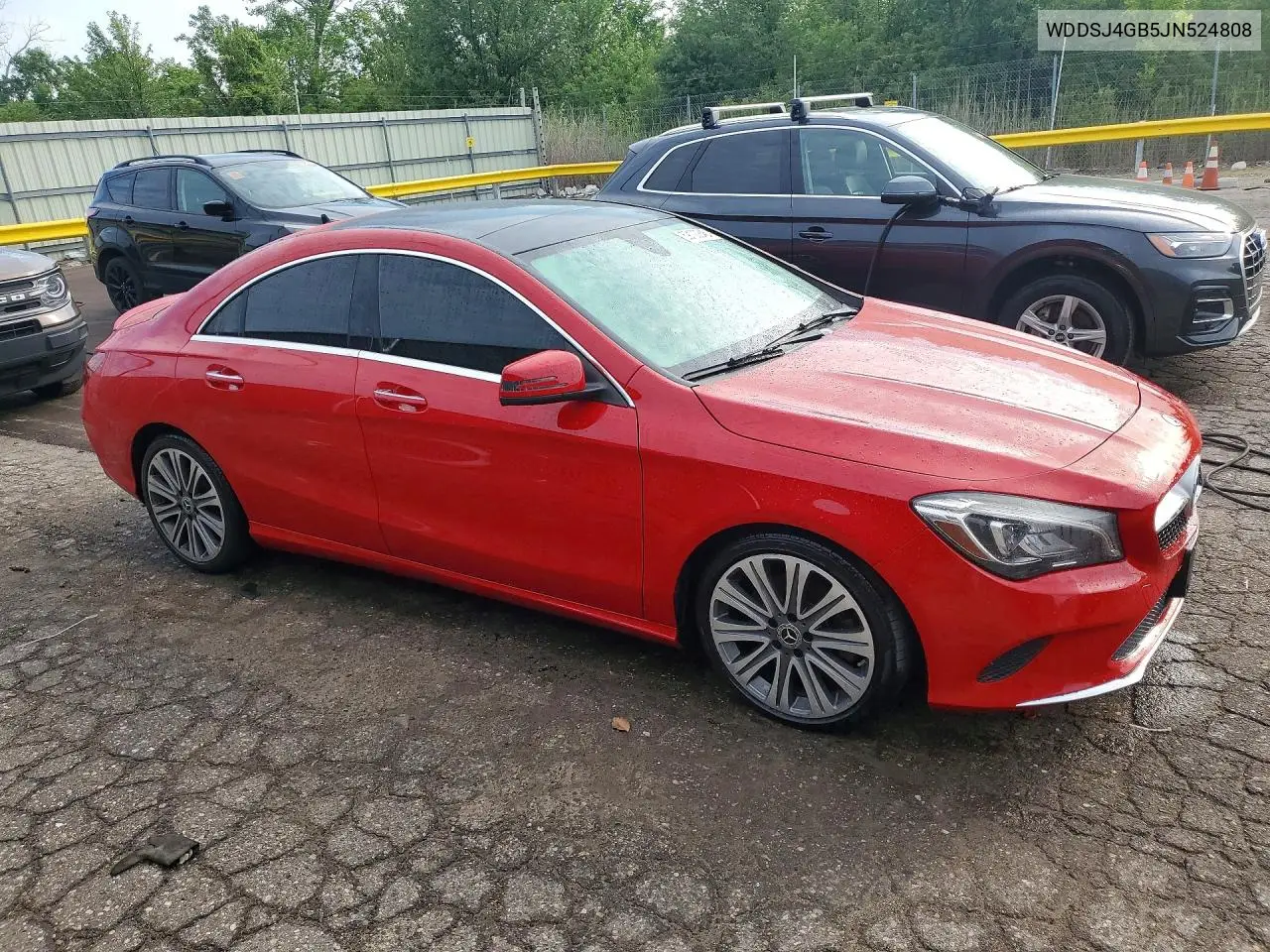2018 Mercedes-Benz Cla 250 4Matic VIN: WDDSJ4GB5JN524808 Lot: 59100846