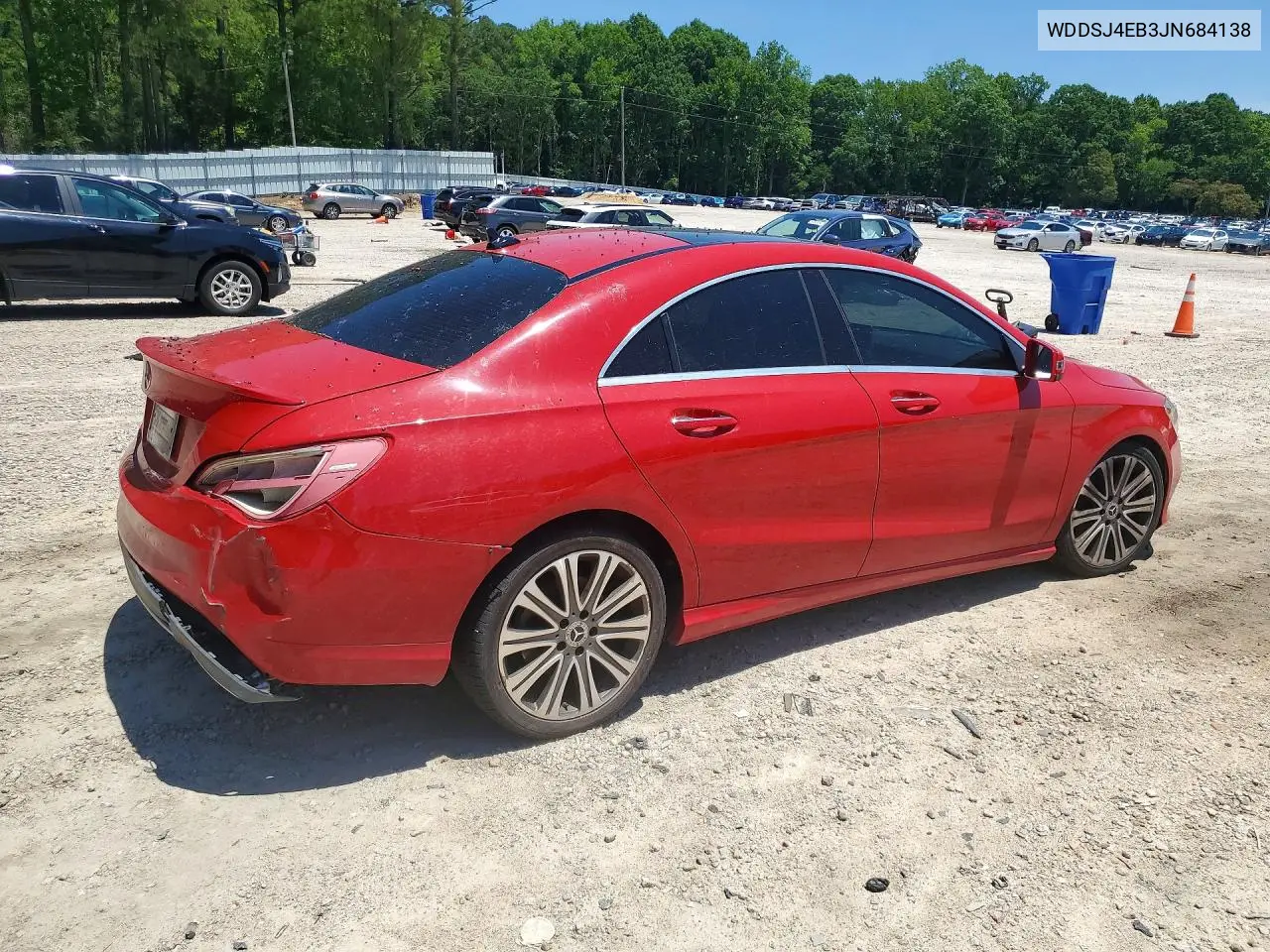 2018 Mercedes-Benz Cla 250 VIN: WDDSJ4EB3JN684138 Lot: 59286376